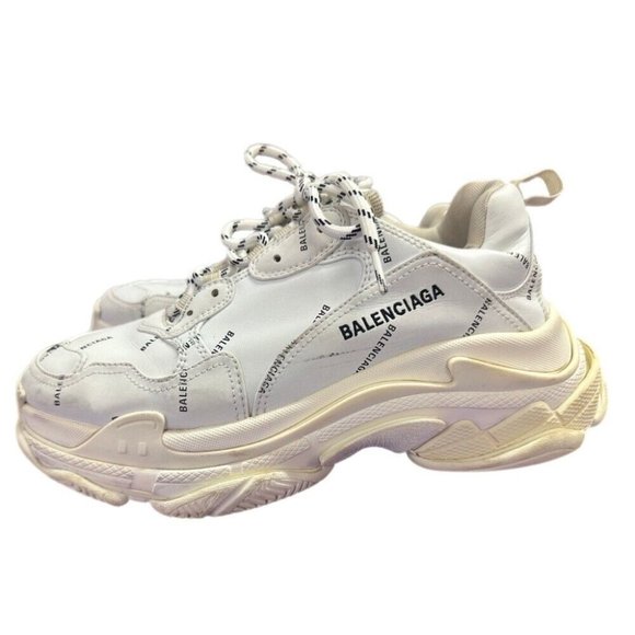 Balenciaga Triple S all over logo sneakers shoes 536737 MENS US 10 EUR 43 - Picture 2 of 12